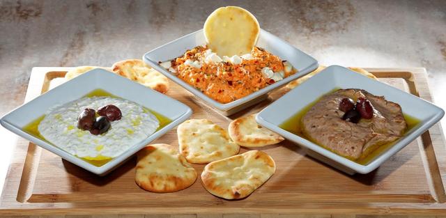 Sampler plates served at the Community Restaurant